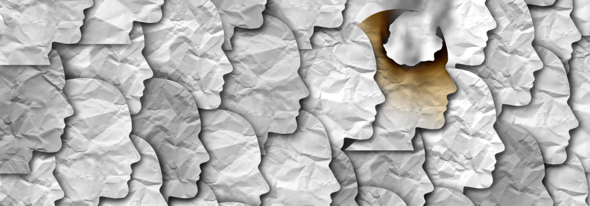 depiction of burnout syndrome