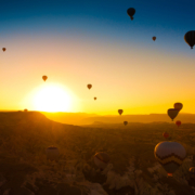 balloons overcoming depression concept